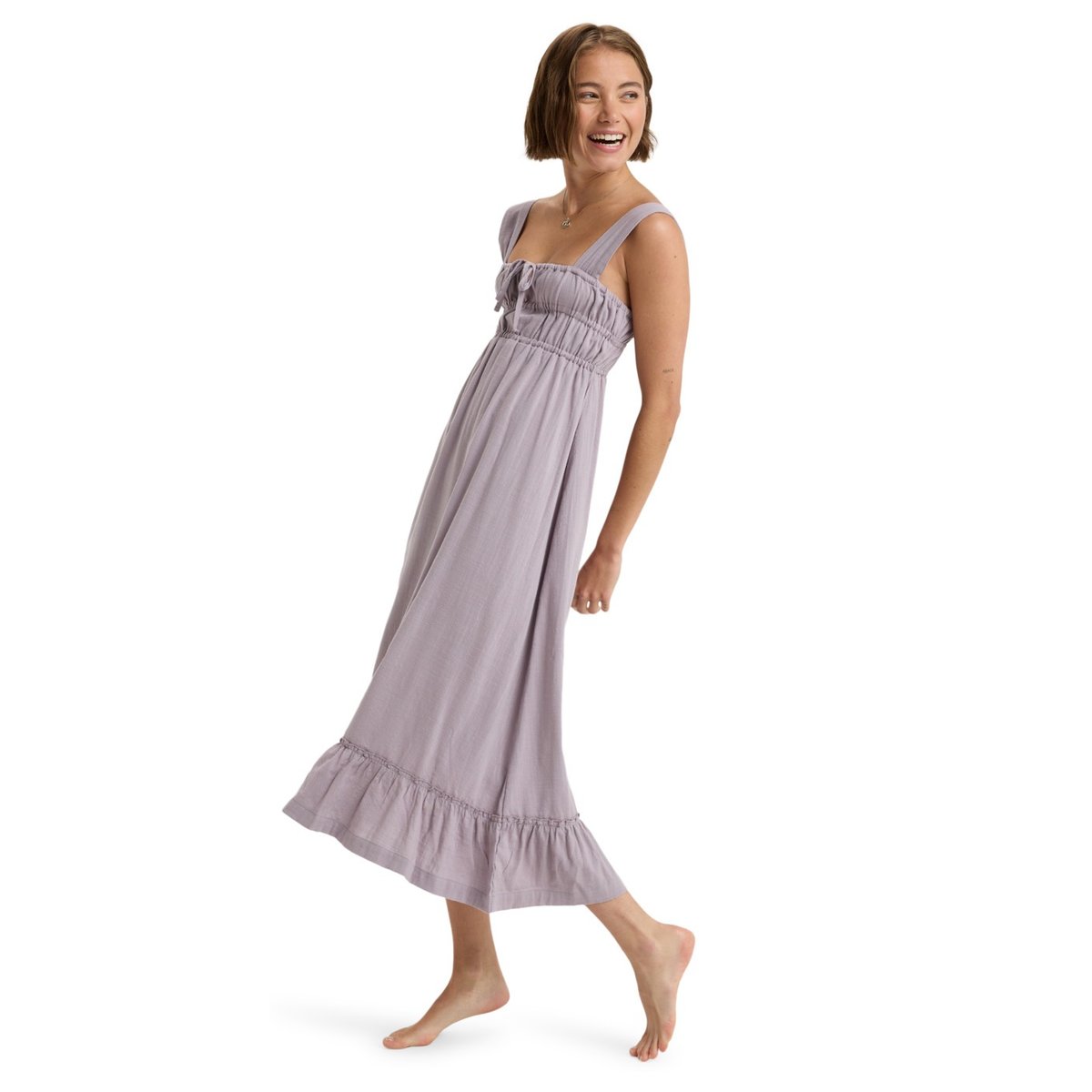 Robe midi fluide avec corsage élastique PARADISE WINDS. violet nirvana, ROXY