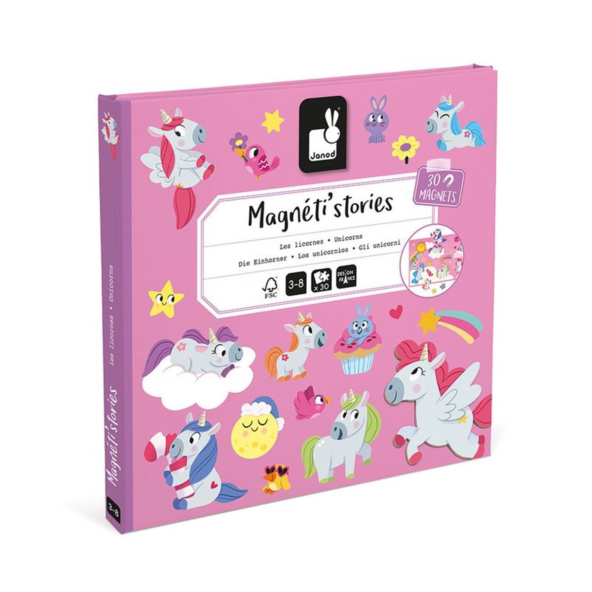 Magneti'stories Les Licornes couleur unique, JANOD