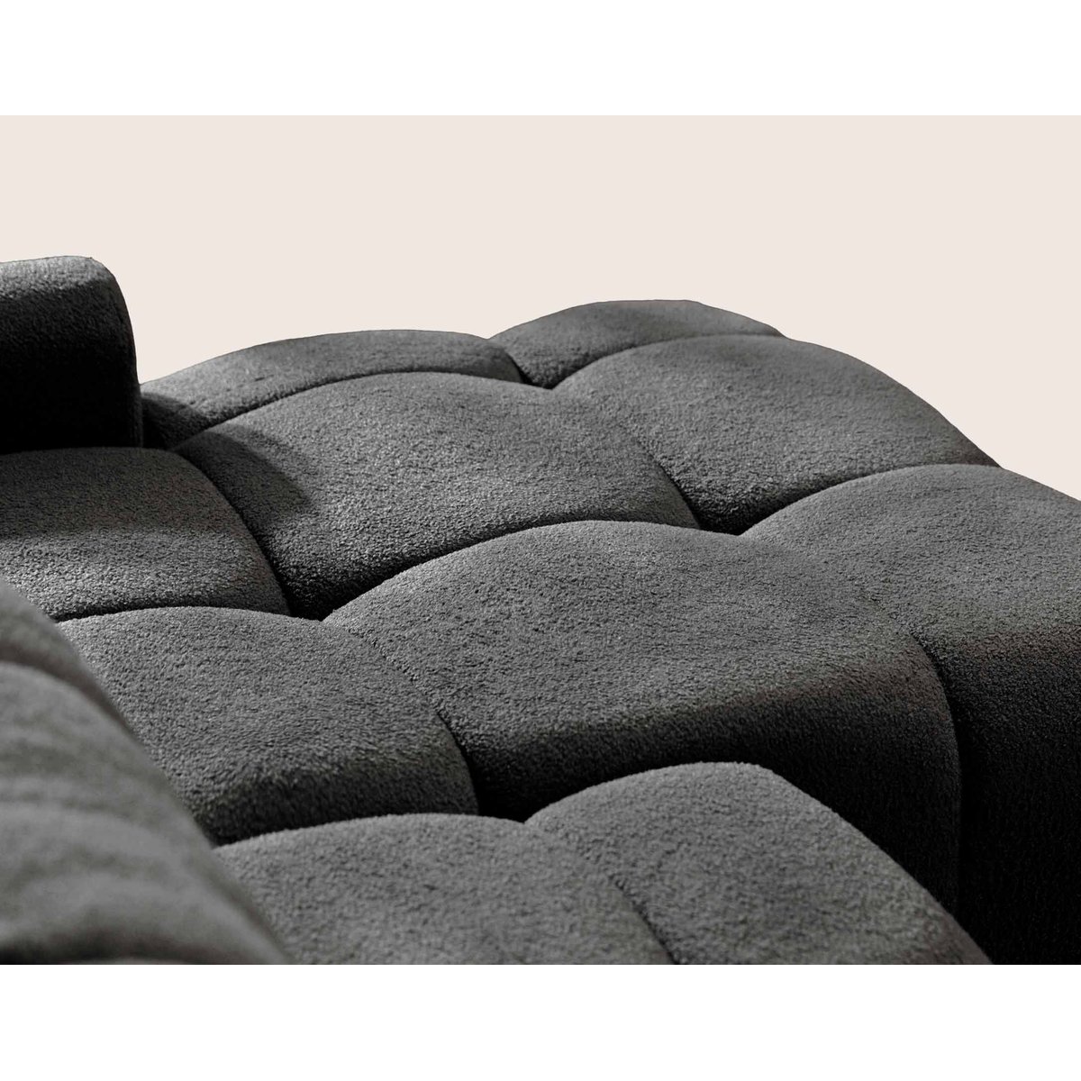 Canapé d'Angle Convertible 4 places - YULIN gris, BEST MOBILIER