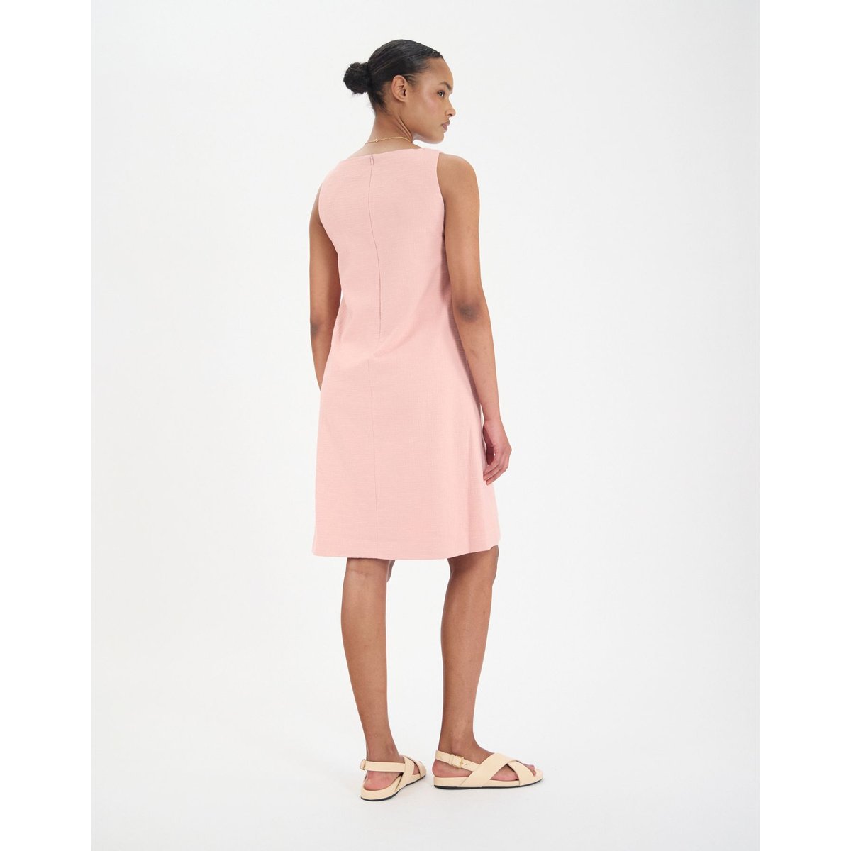 Robe Madeleine en coton rose pink, INES DE LA FRESSANGE PARIS