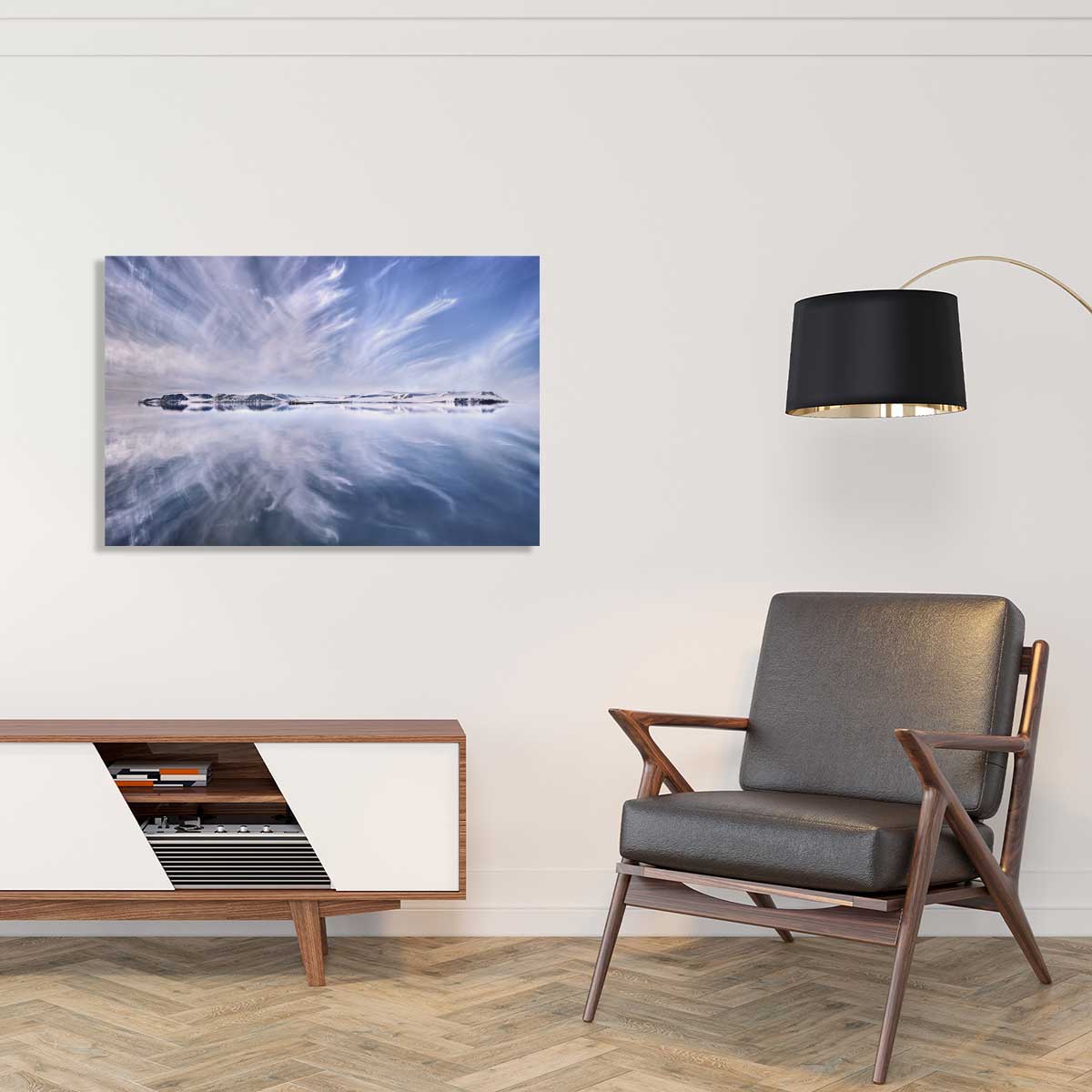 Tableau paysage Une Journee en Arctique tableau alu dibond, HEXOA