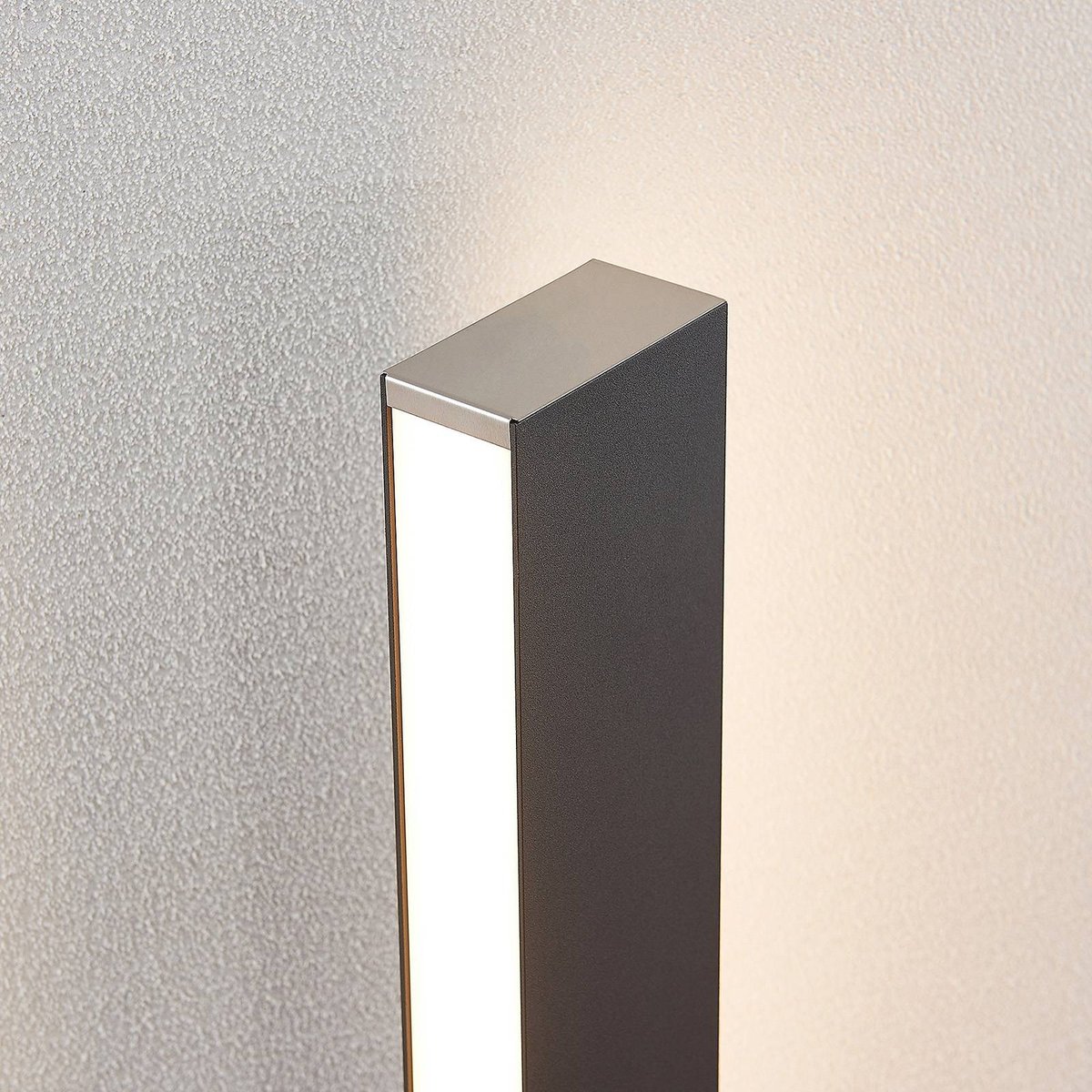 Luminaire extérieur en inox moderneLED anthracite, blanc, LUCANDE