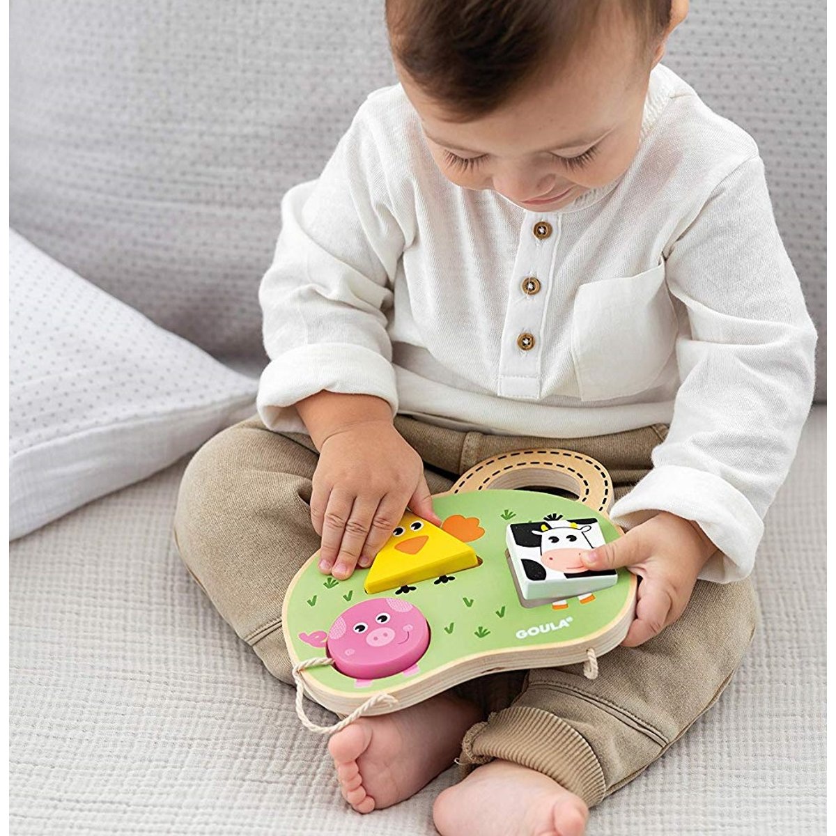 Mon Premier Puzzle Ferme beige, GOULA