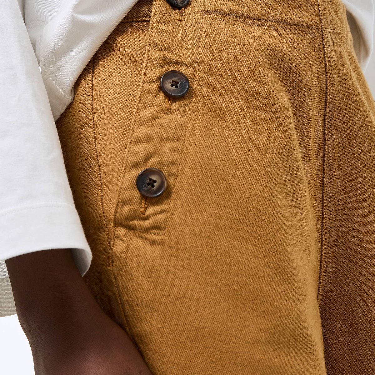 Pantalon large à pont patine, MONOPRIX