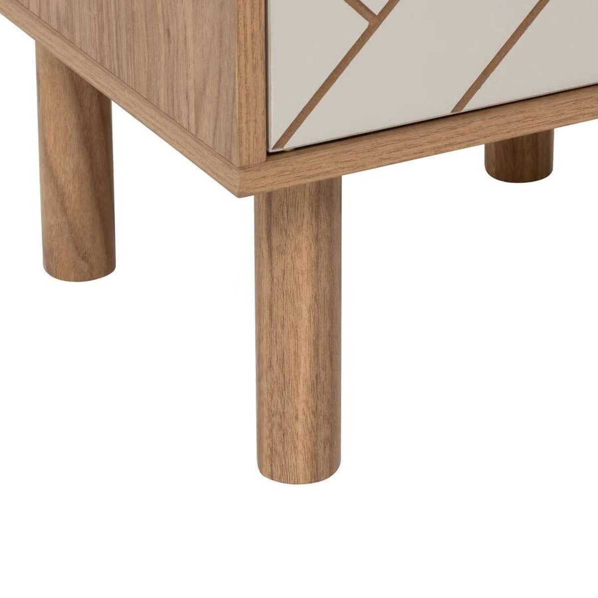 Étagère colonne 3 cases et 2 portes motif rayé MIX'N'MATCH marron, 5FIVE SIMPLY SMART