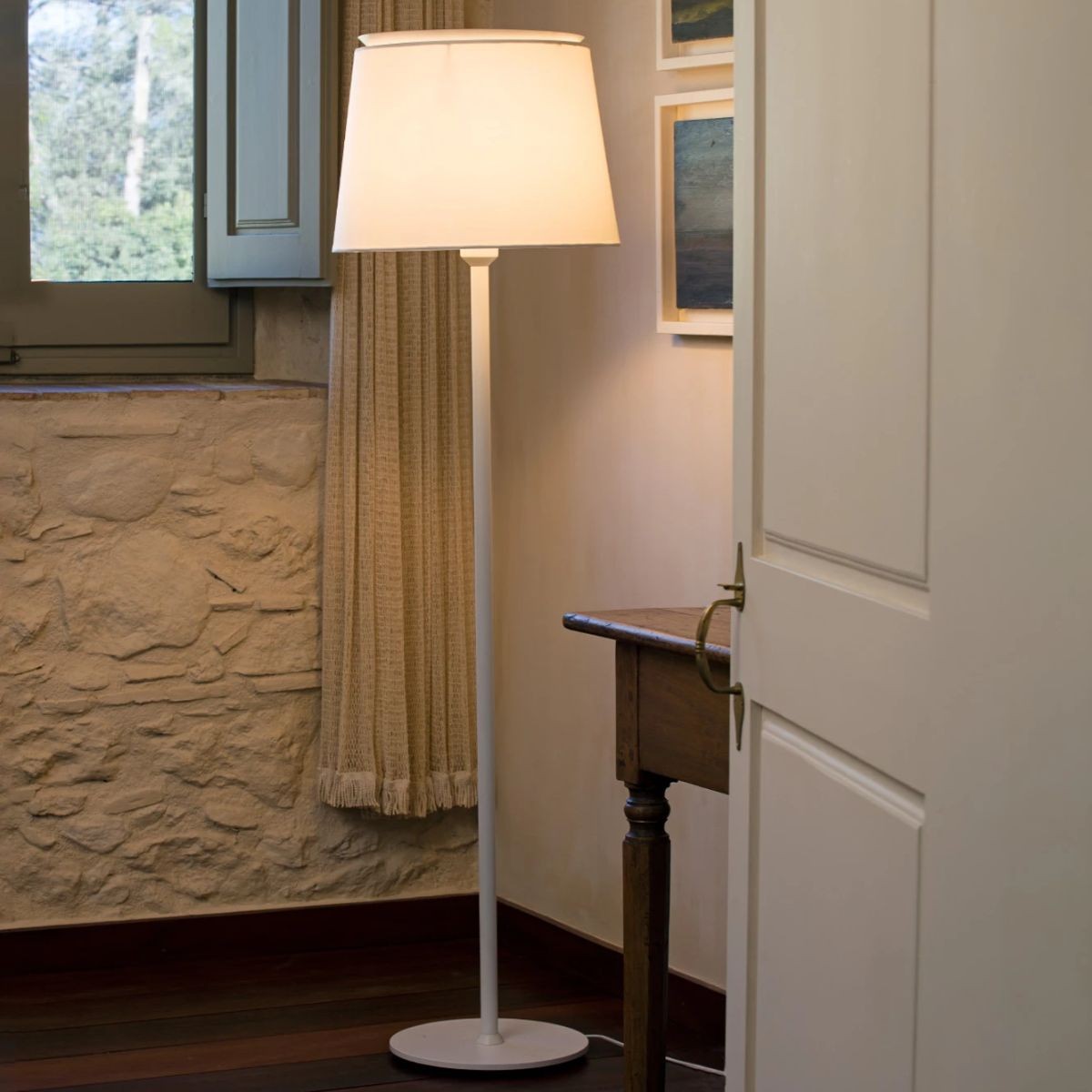 Lampadaire SAVOY blanc, FARO