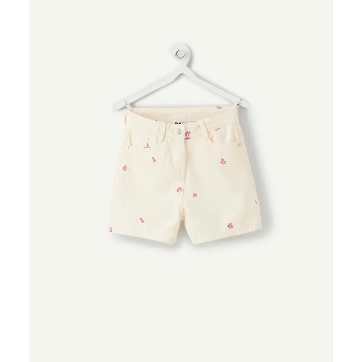 Embroidery Detail Shorts ecru , TAPE A L'OEIL