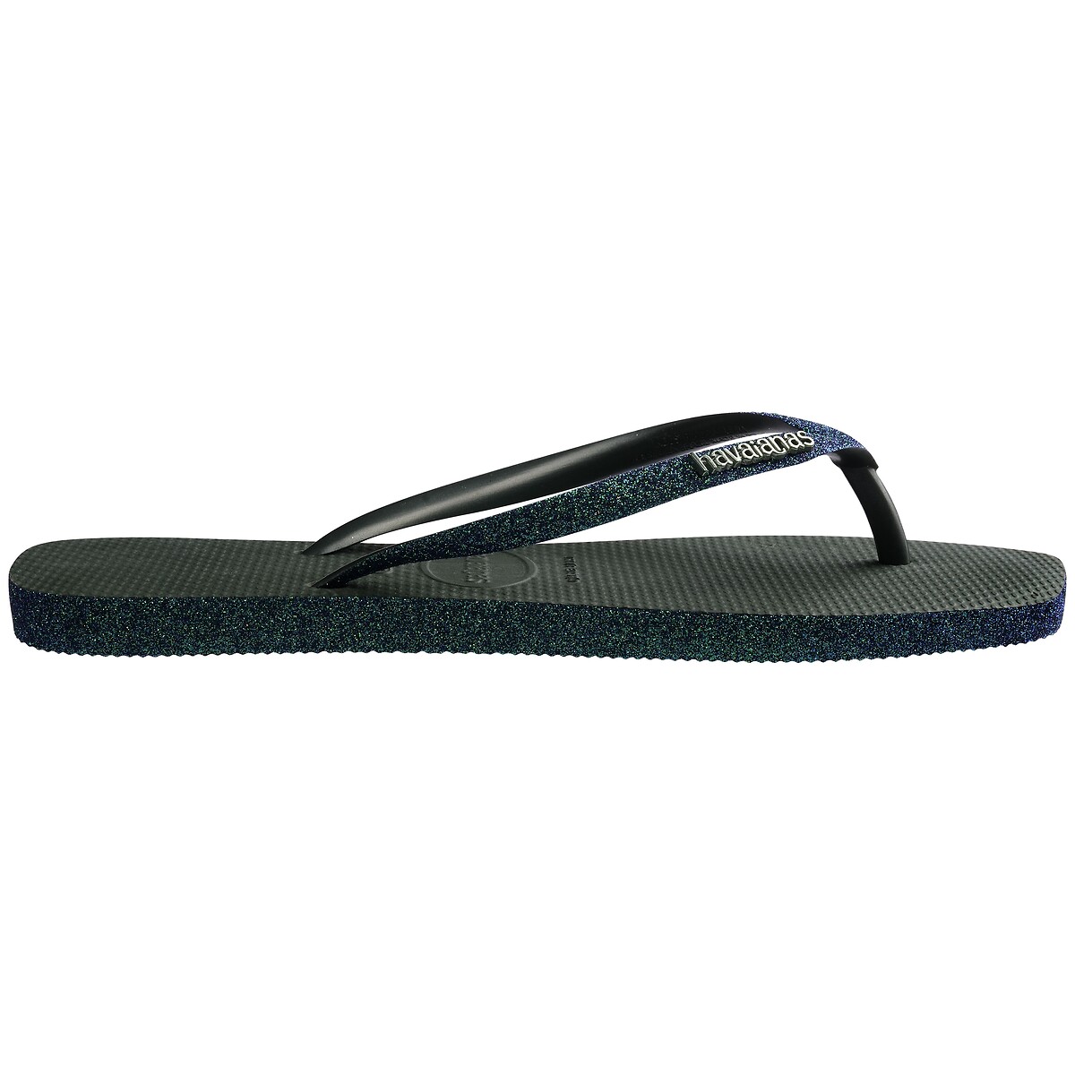 Tongs HAV SQUARE SPARKLE kaki, HAVAIANAS