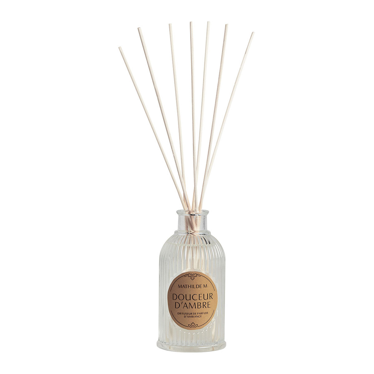 Diffuseur de parfum d'ambiance 200 ml - Douceur d'Ambre transparent, MATHILDE M