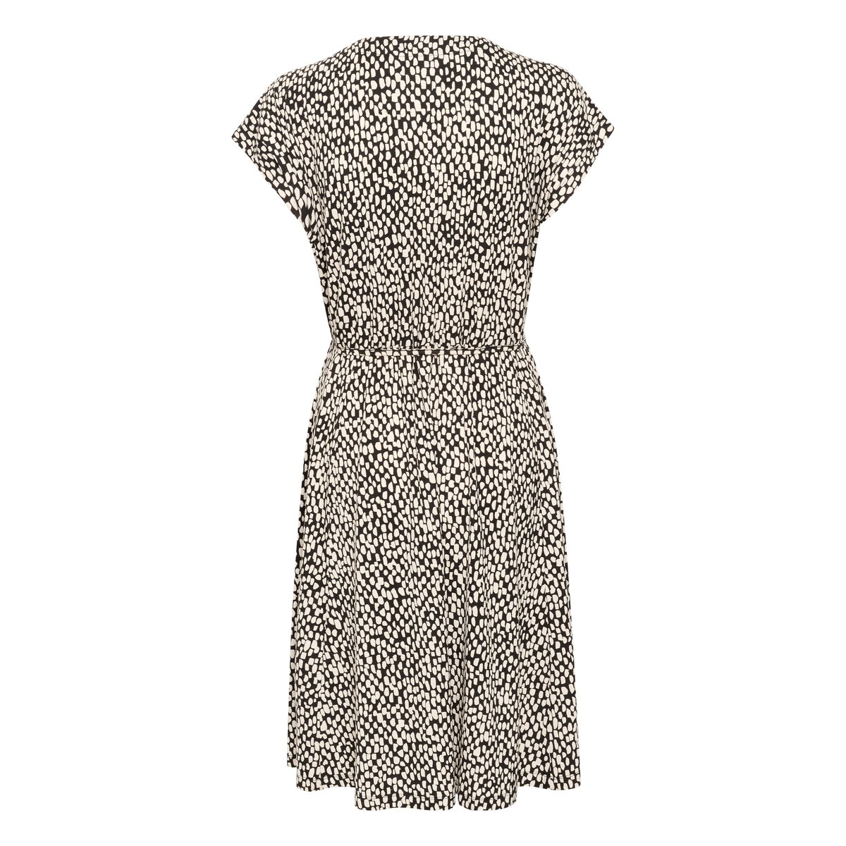 Robe noir/blanc graphique a pois, KAFFE