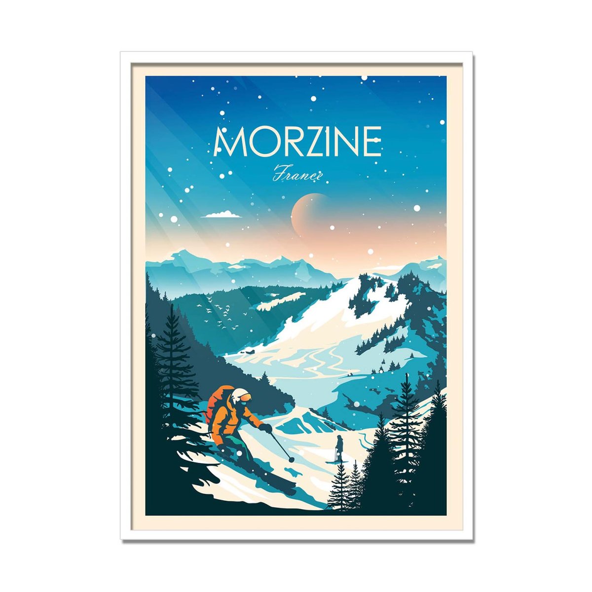 Affiche d'art - Morzine France - Studio Inception affiche d'art, WALL EDITIONS