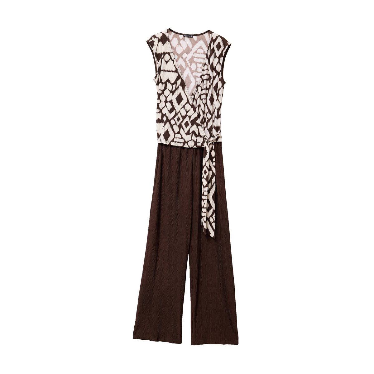 Combinaison pantalon fluide femme marron, BREAL