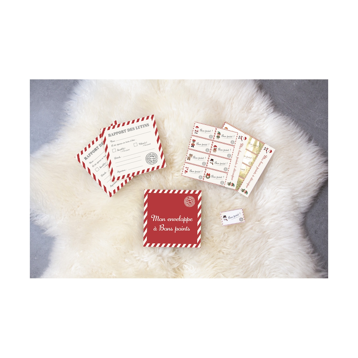 Kit rapports des lutins sweety Xmas couleur unique, PARTY PRO