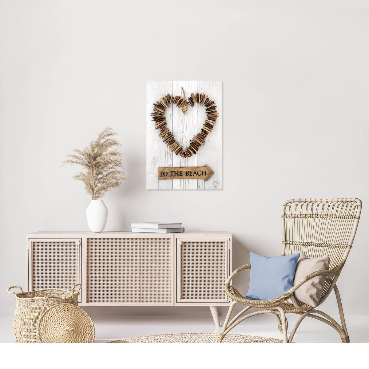 Tableau Mural To The Beach PLAGE tableaux sur toile-marron, CEANOTHE