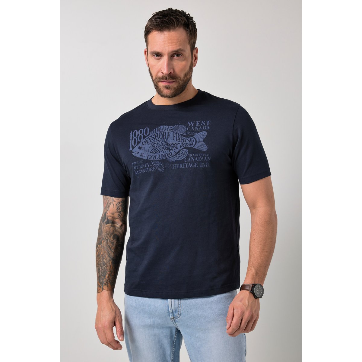 Lot de 2 T-shirts JP 1880 vert jade, JP1880