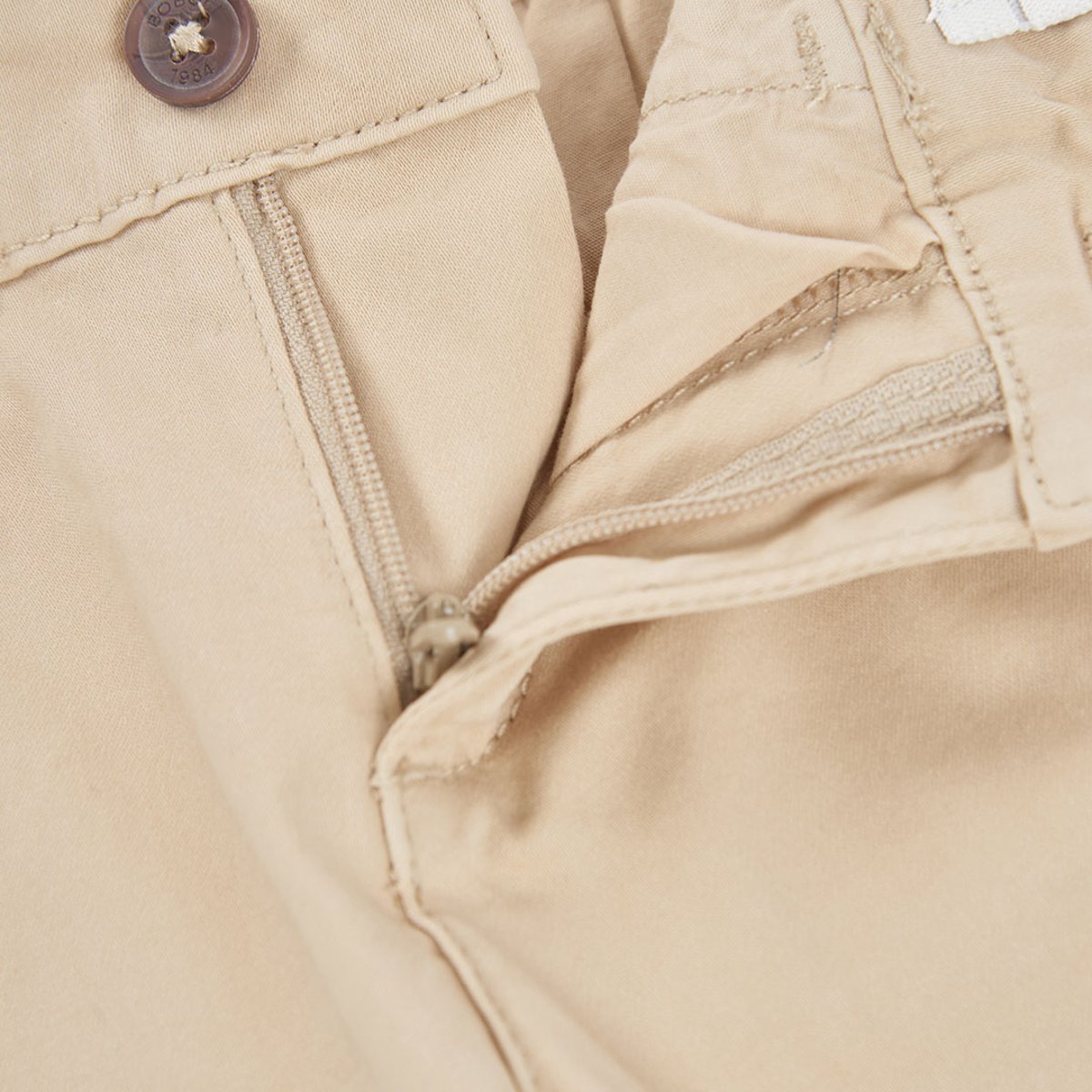 Pantalon garçon satiné élastique beige, BOBOLI