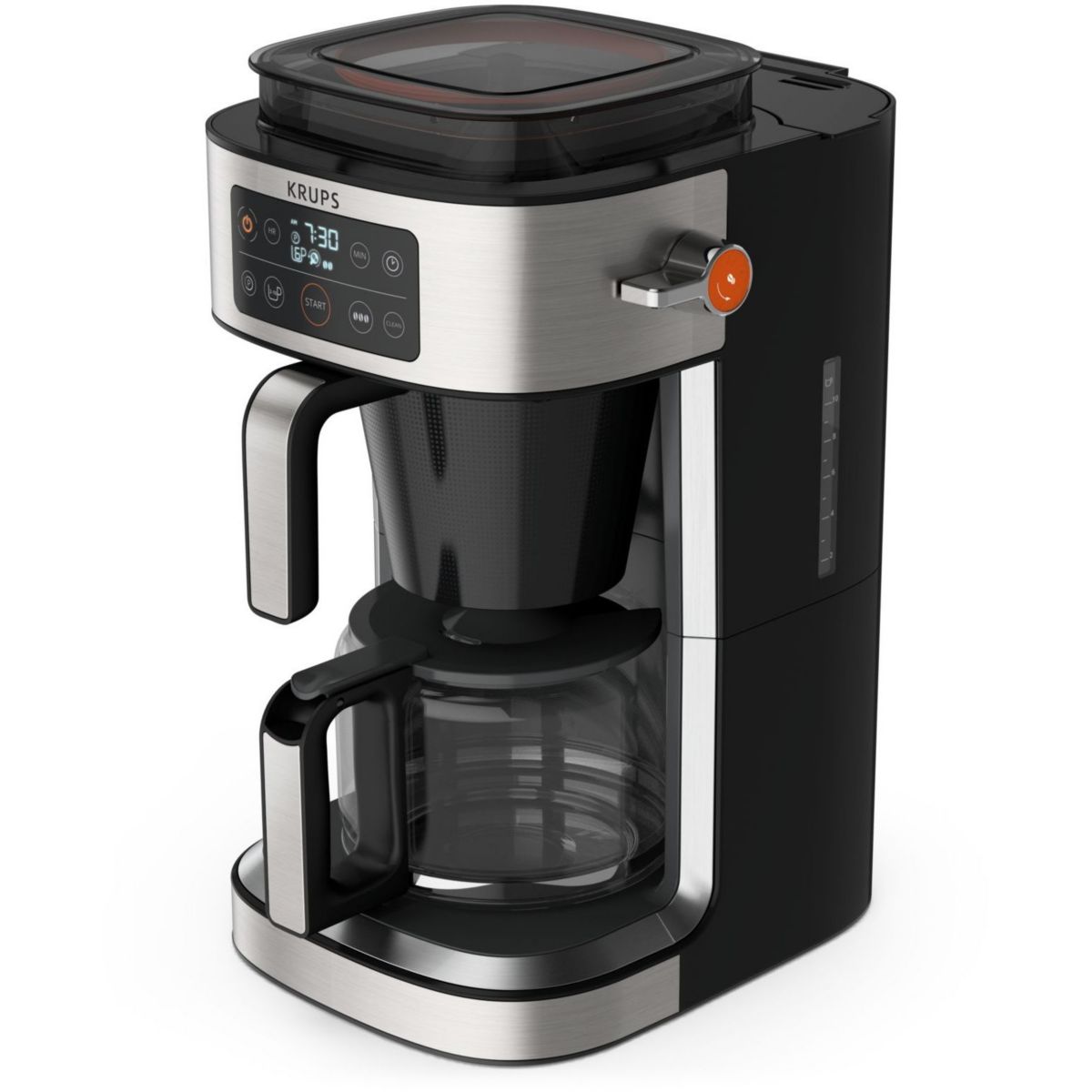 Cafetière Programmable Km760d10 Aroma Partner gris, KRUPS