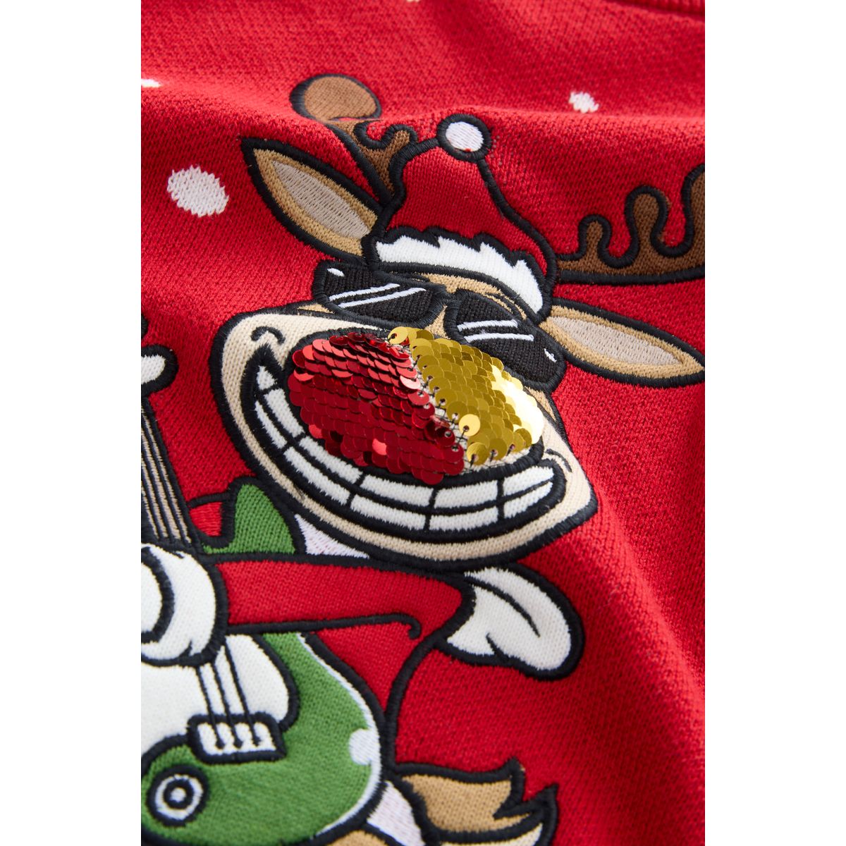 Pull de noël renne rouge, NEXT