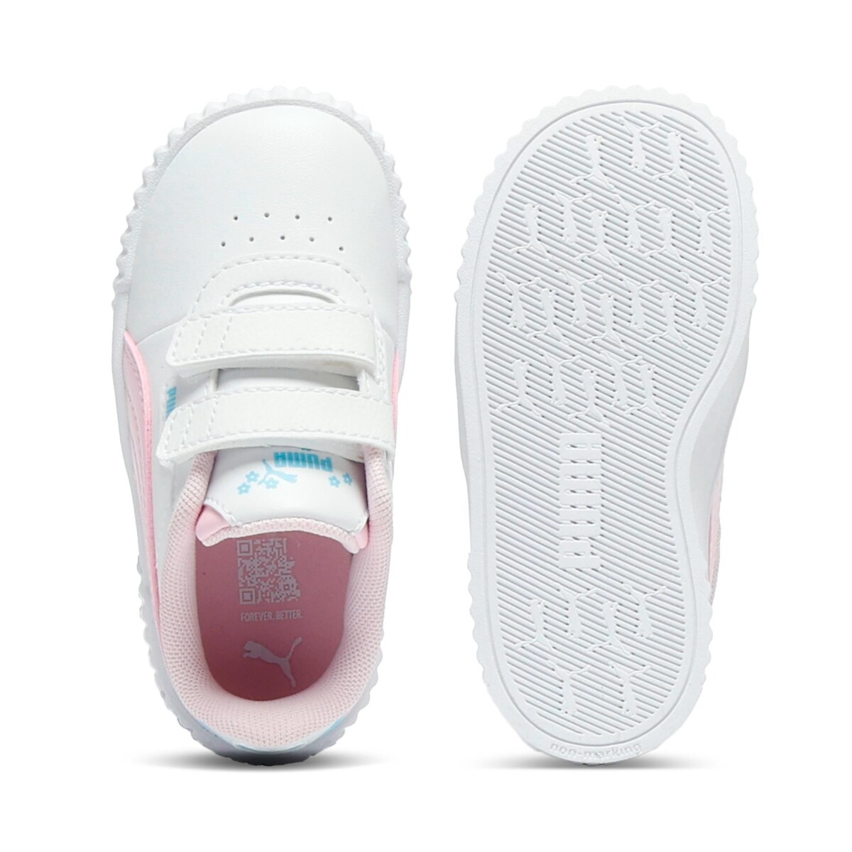 Carina 3.0 Jelly Heaven sneakers wit/roze, PUMA