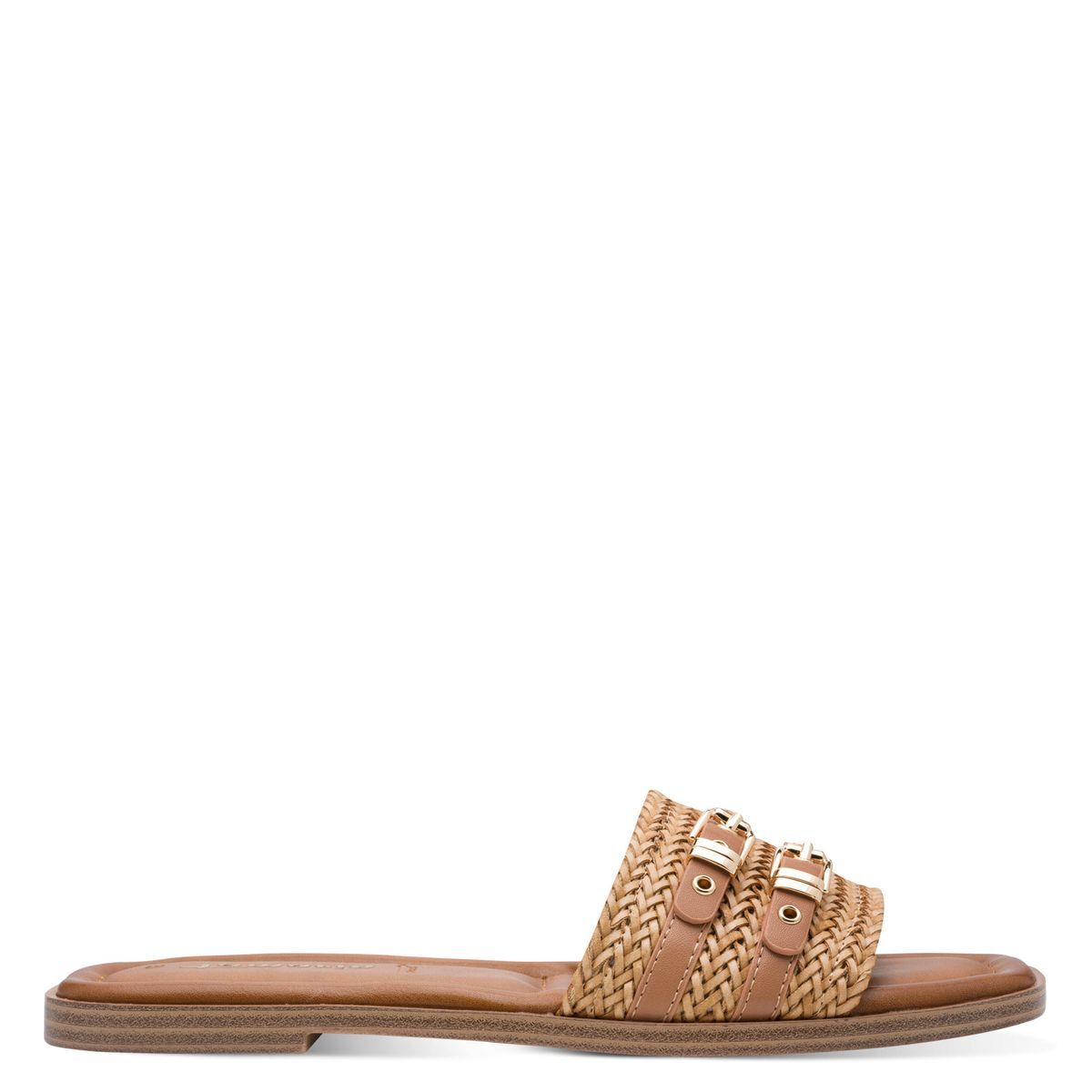 Mule talon bloc marron camel, TAMARIS