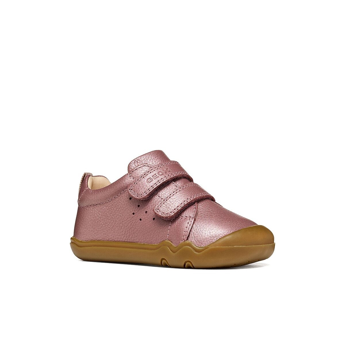 Kids Steppieup Soft Leather Slippers pink, GEOX