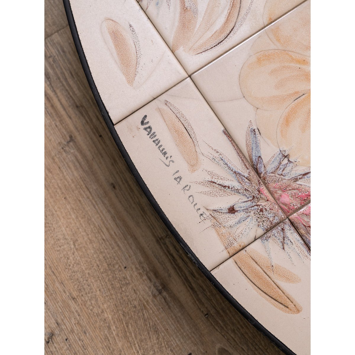 Table basse en céramique Donna N°620 - Bon état blanc, DEBONGOUT