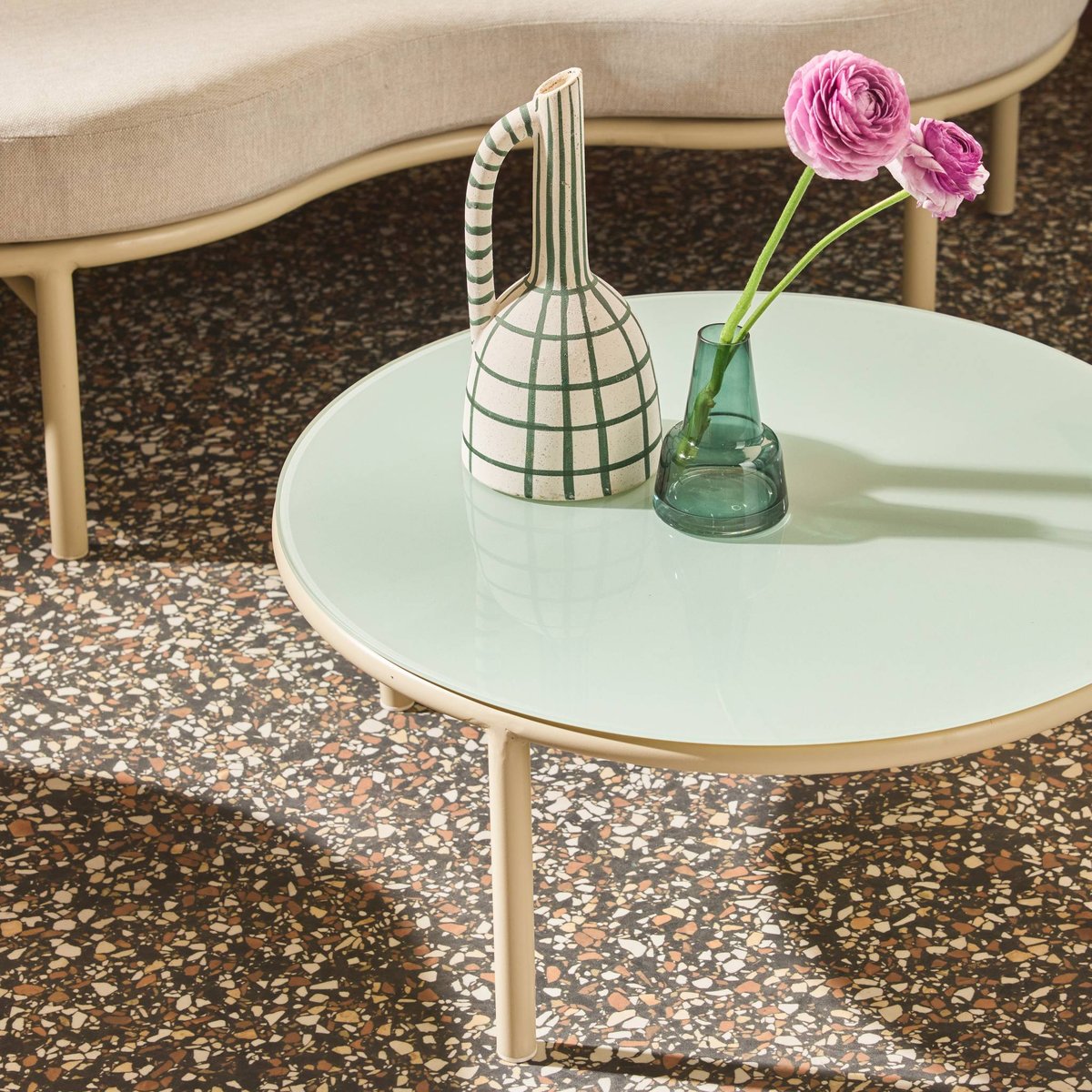 Salon de jardin aluminium 4 places SOLENA beige, SWEEEK