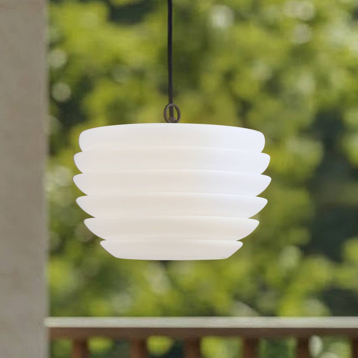 Luminaire extérieur  moderne, Arona blanc, noir, LINDBY