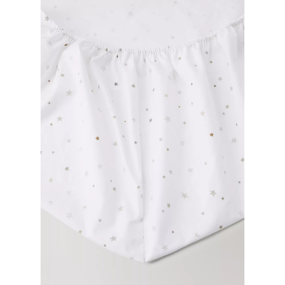 Drap-housse enfant 100 % percale de coton étoiles Lit 90 cm sable, MANGO HOME