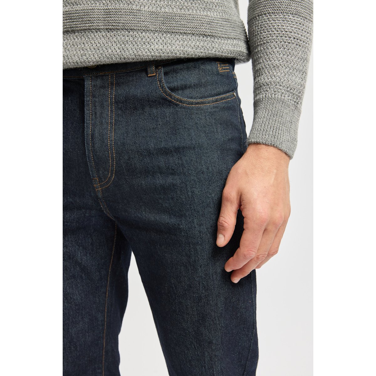 Jean's 5 poches regular denim brut, ARMOR-LUX