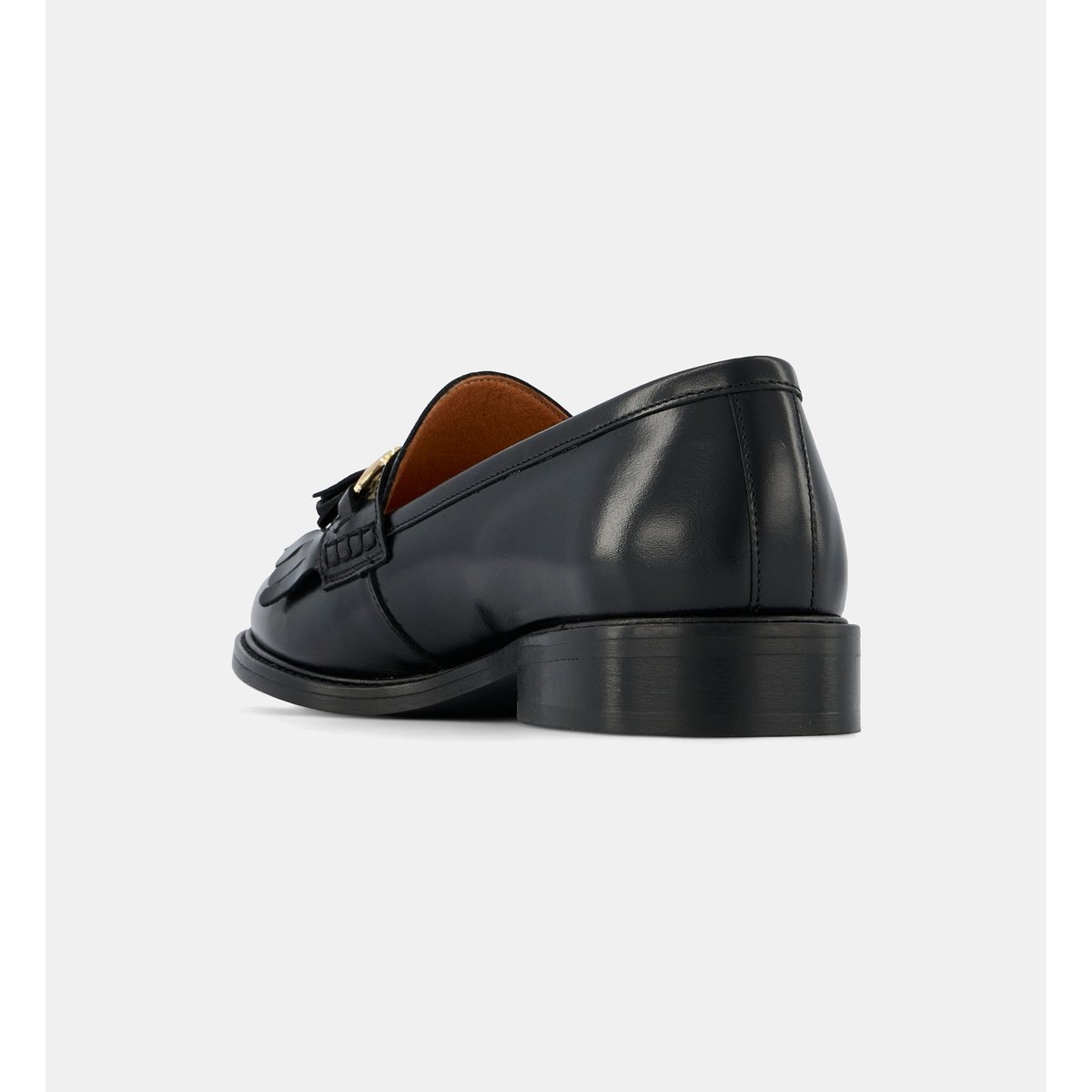 Mocassins à pampilles clothilde cuir noir, GALERIES LAFAYETTE