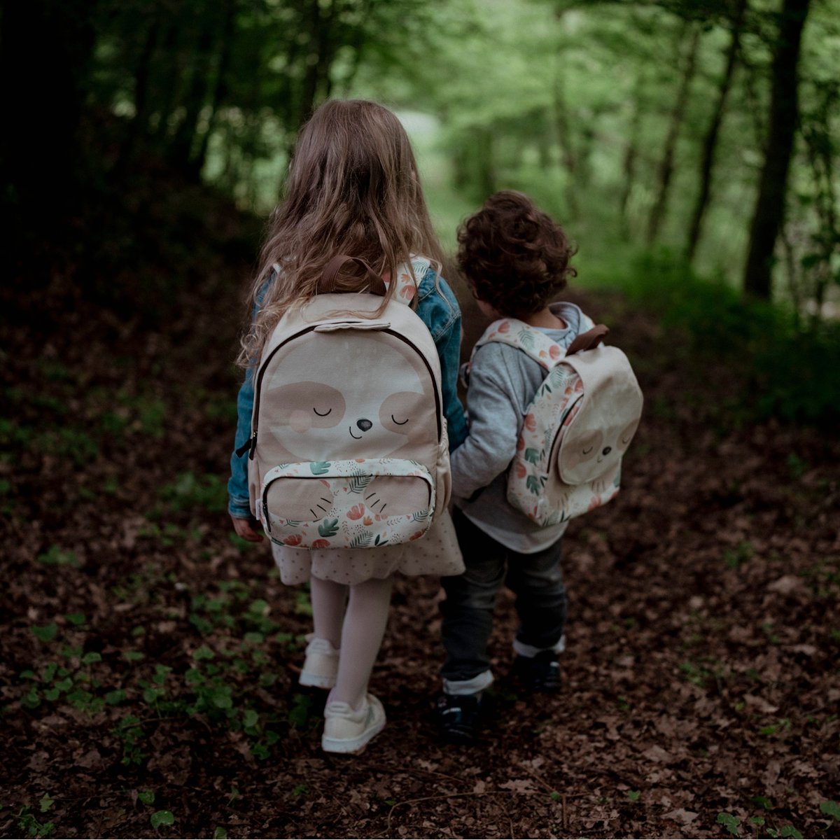 Sac à dos enfant format A4 ours blanc, SASSI JUNIOR