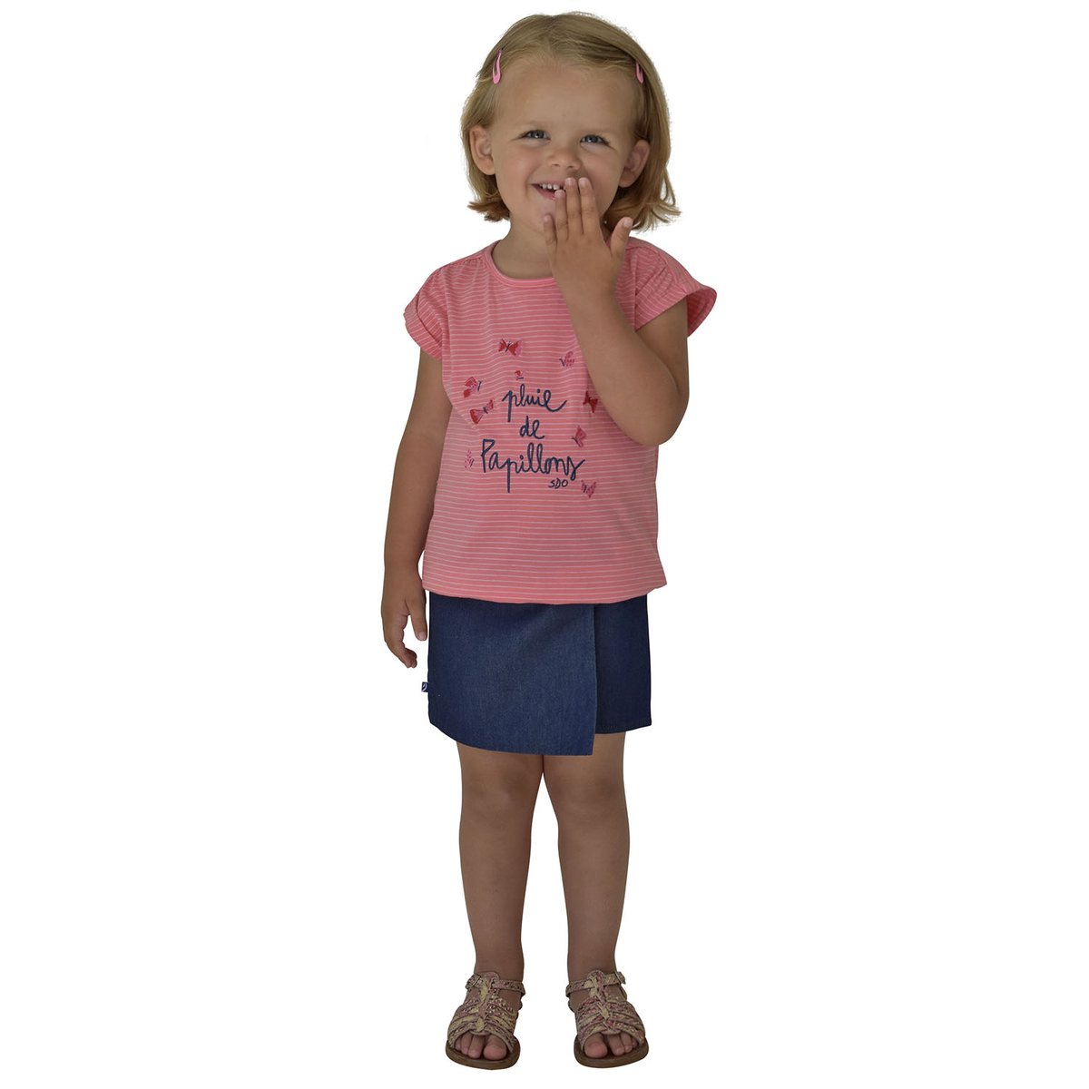 Tee shirt rose cathel blanc, SUCRE D'ORGE