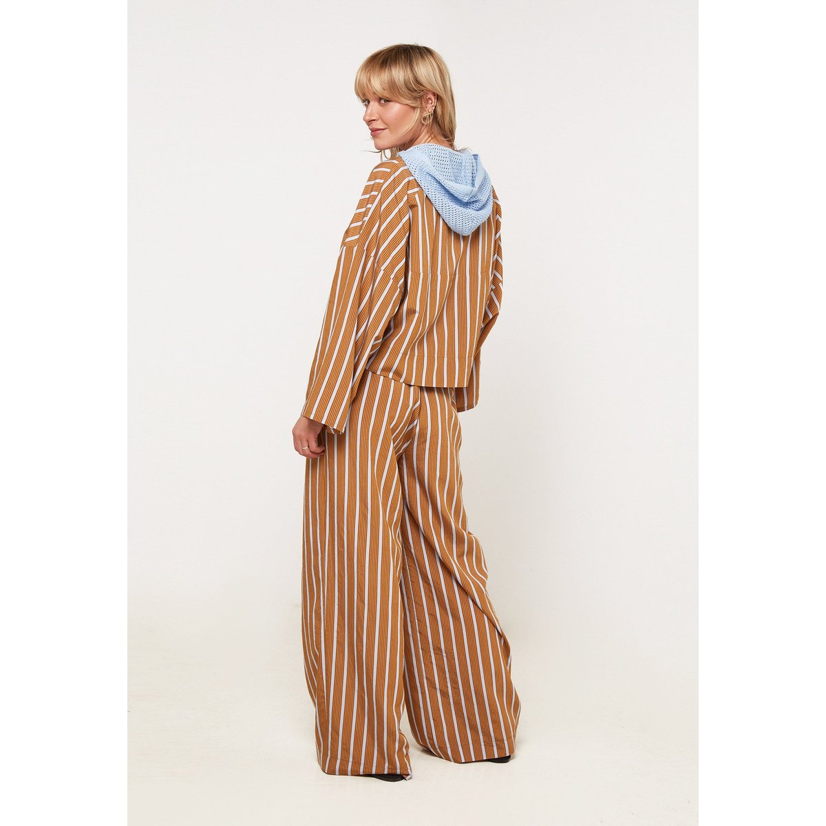 Chemise courte rayée jaune ocre, RODIER