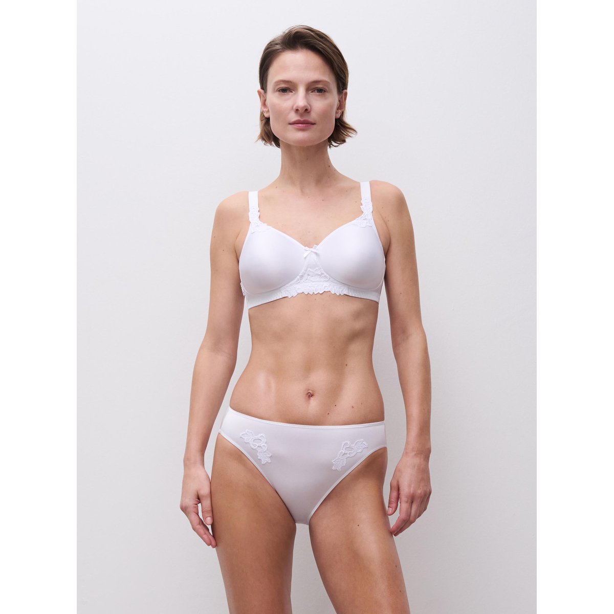 Soutien-gorge sans armature maintien HEDONA blanc, CHANTELLE