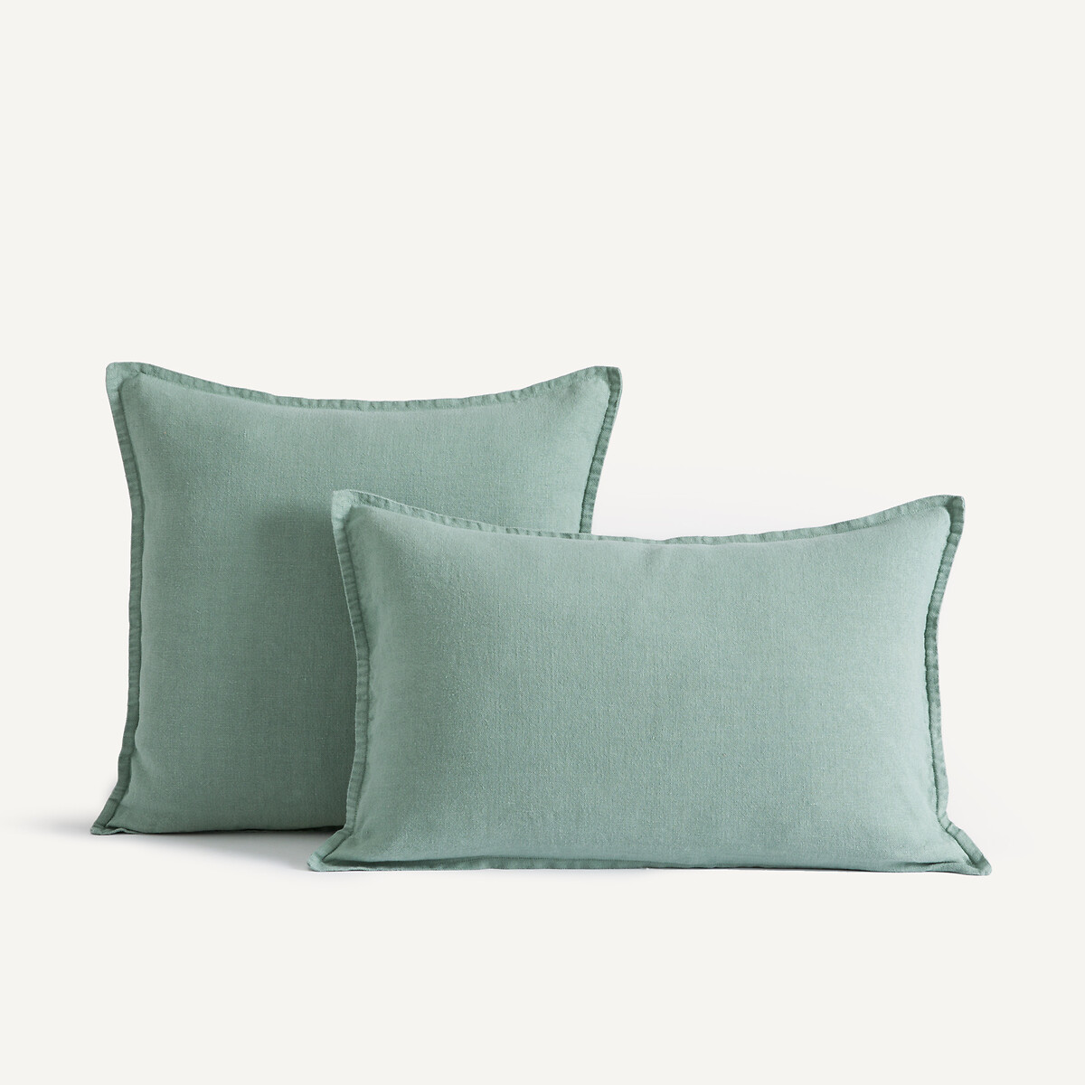 Housse de coussin lin épais, Boreo céladon, AM.PM