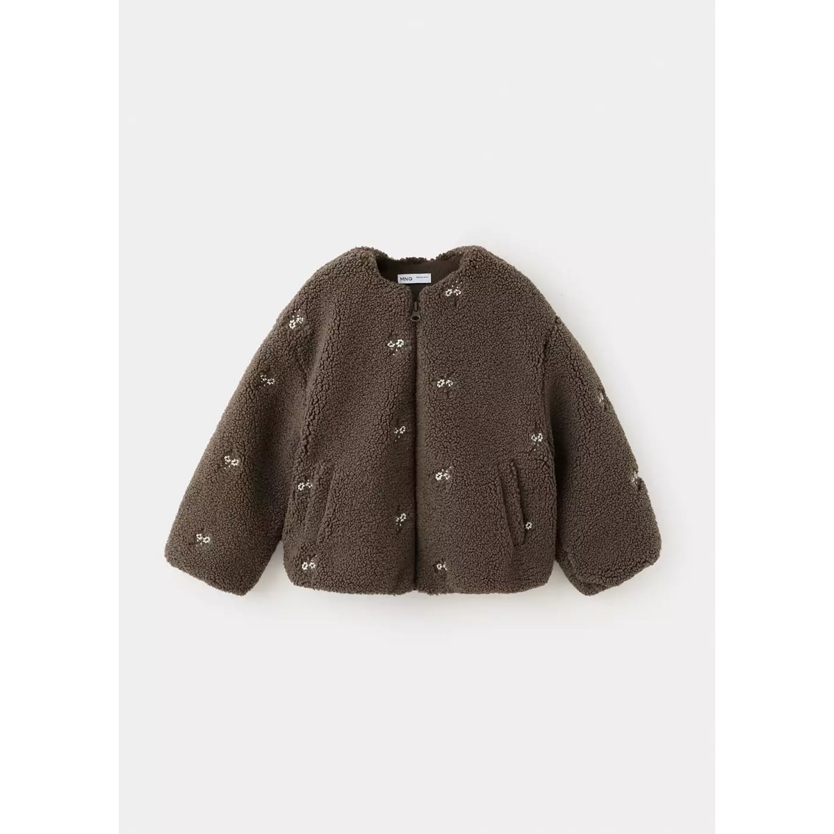 Manteau imitation mouton réversible marron, MANGO BABY