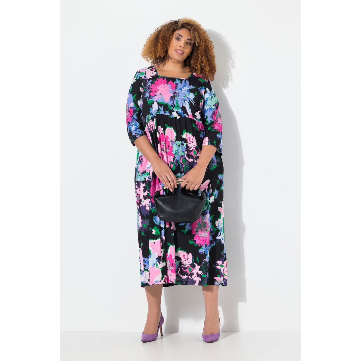 Robe en jersey avec poches noir, ULLA POPKEN