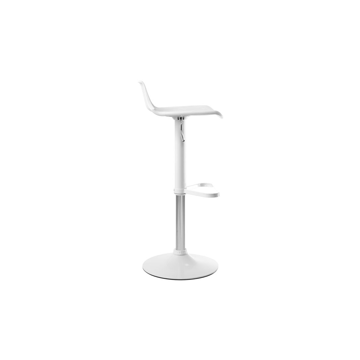 Tabourets de bar réglables 360° (lot de 2) KRONOS blanc, MILIBOO