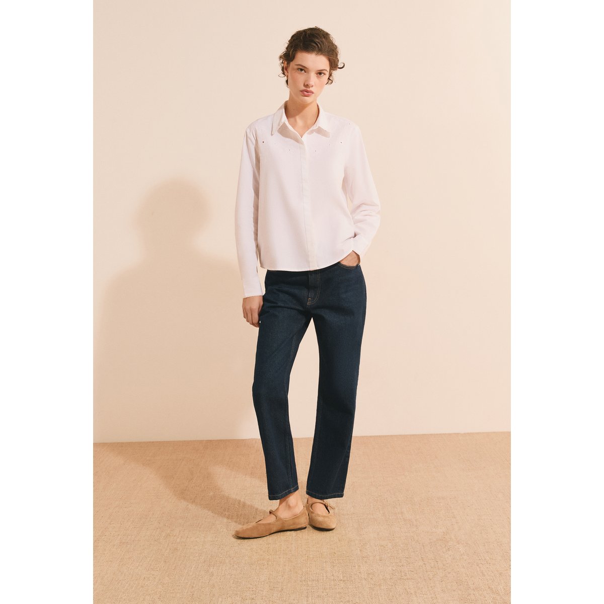 ETAM CHEMISE CLAUDIE BROD - CHEMI blanc, ETAM