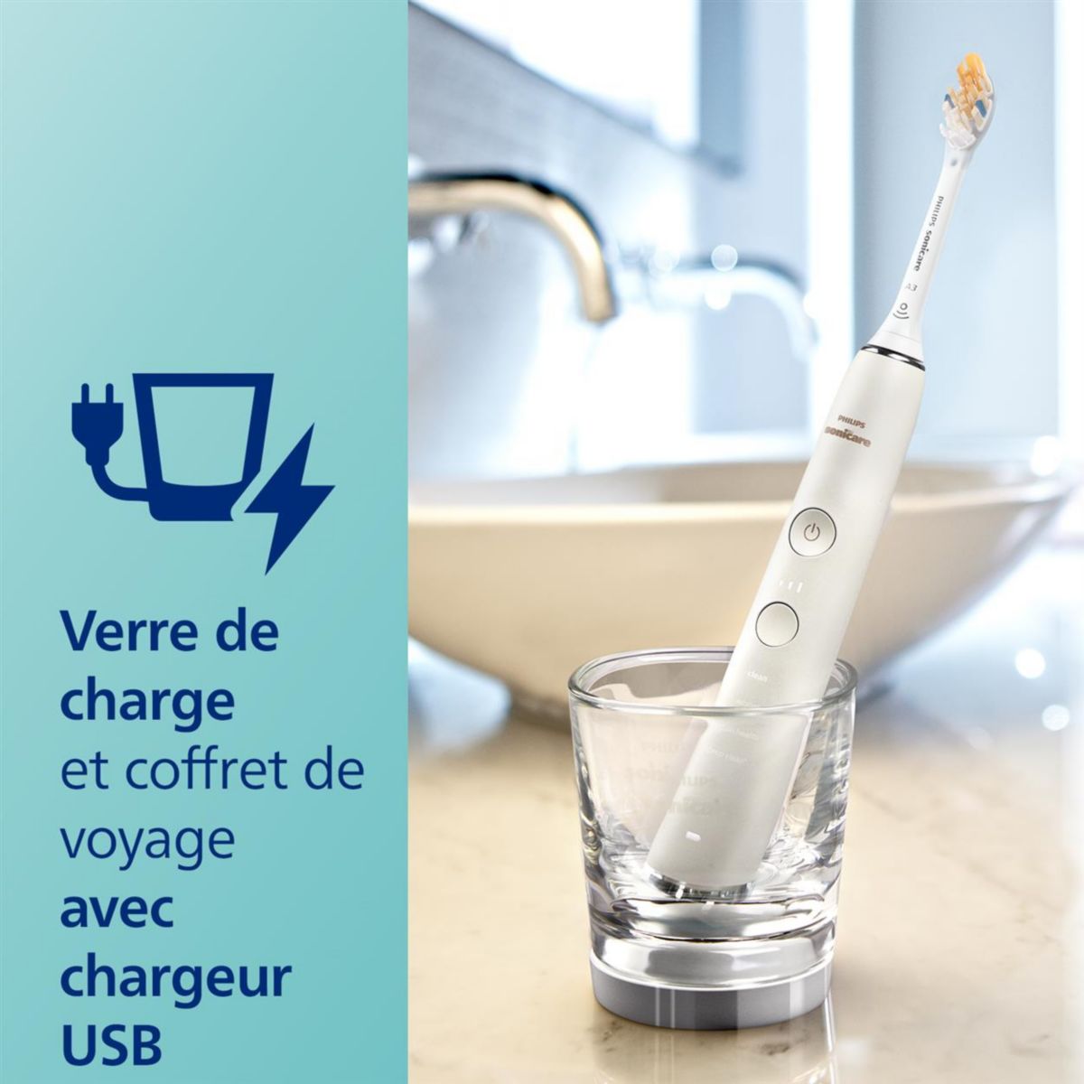 Brosse à dents électrique Sonicare Diamondclean Smart 9400 HX9917/88 couleur unique, PHILIPS