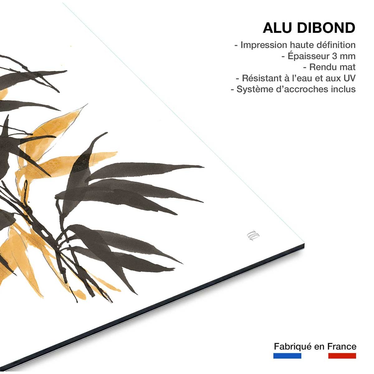 Tableau bambou tableau alu dibond, HEXOA