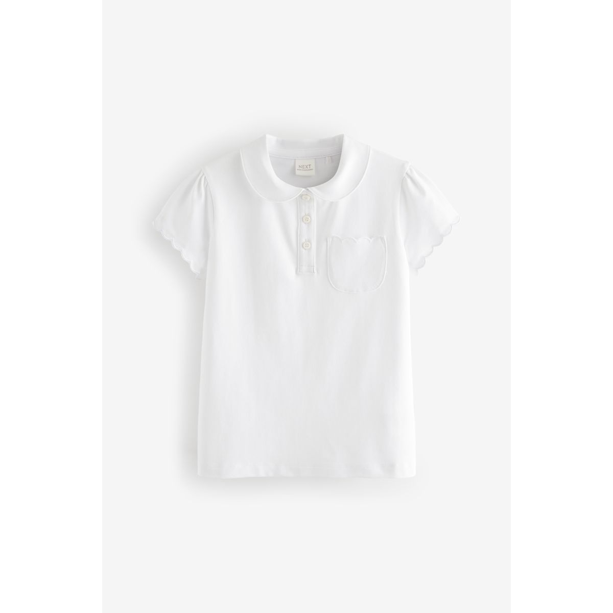 Polo d’école à col, lot de 2 blanc, NEXT