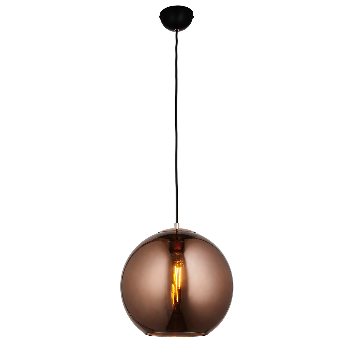 Bocco Mirrored Glass Pendant Light black, SO'HOME