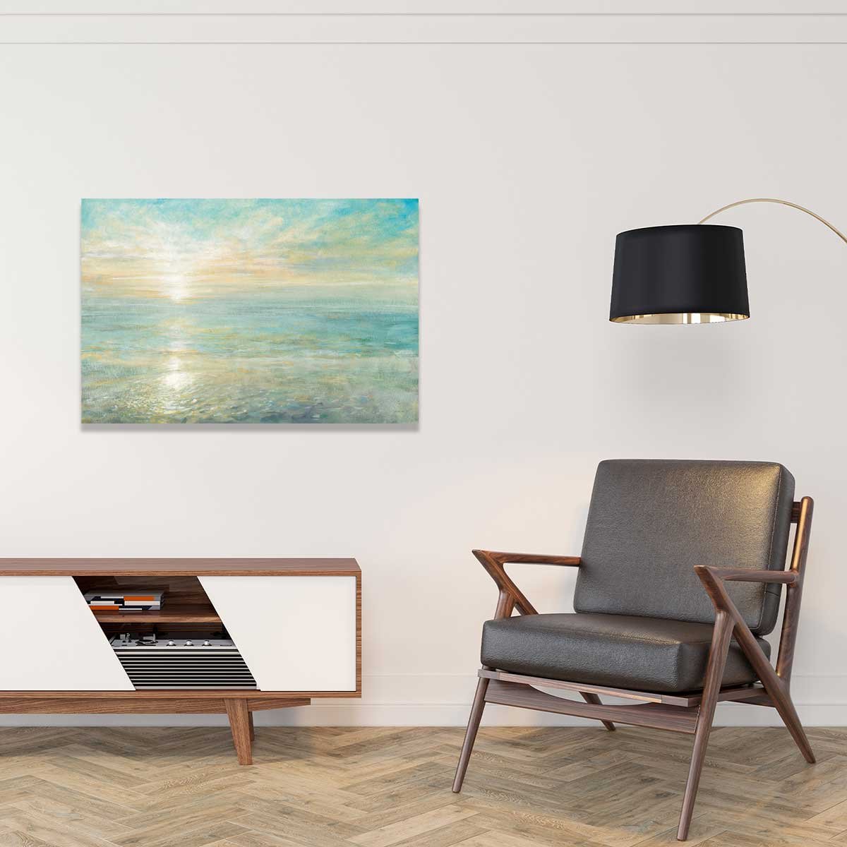 Tableau moderne soleil sur l'azur tableau alu dibond, HEXOA