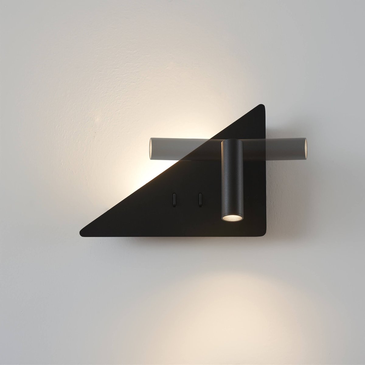 Applique triangle liseuse droite LED - ELARIS noir, KOSILUM