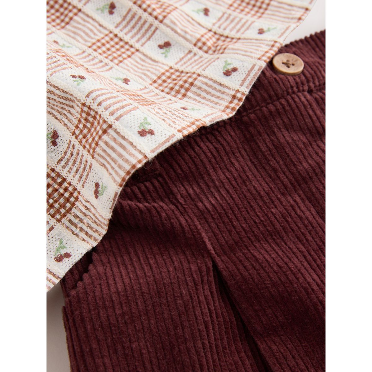 Short, chemisier et collants, 3 pièces cordon marron chocolat, NEXT