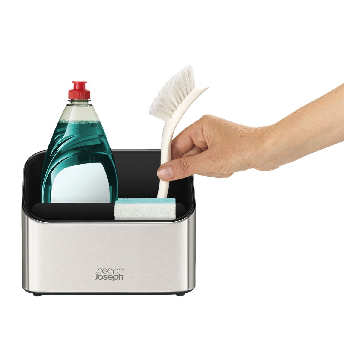 Organisateur d'évier en acier inoxydable surface™ acier, JOSEPH JOSEPH