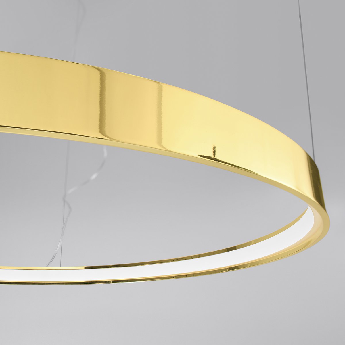 Lustre Aluminium Doré LED 1 Rio doré, EDEN