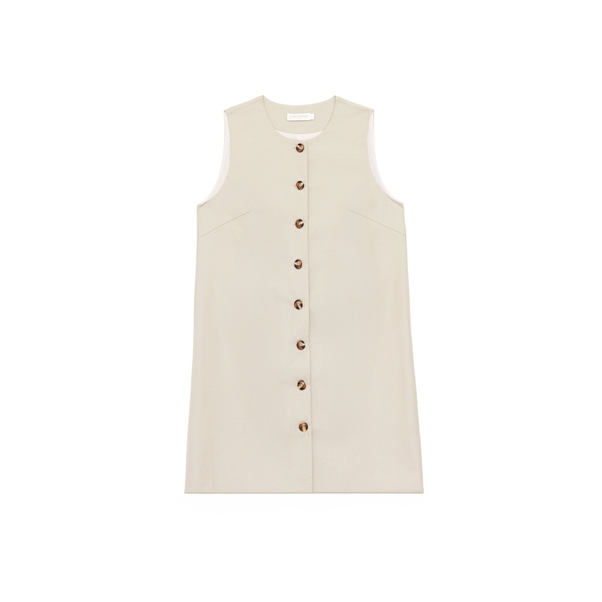 Robe courte évasée uni ROWEL 13-beige, LA PETITE ETOILE